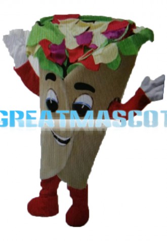 Vegetable Pizza Piece Mascot Costume