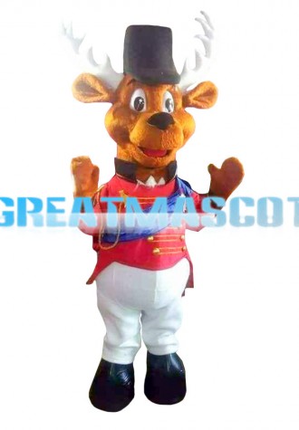 Welcome Brown Reindeer Mascot Costume
