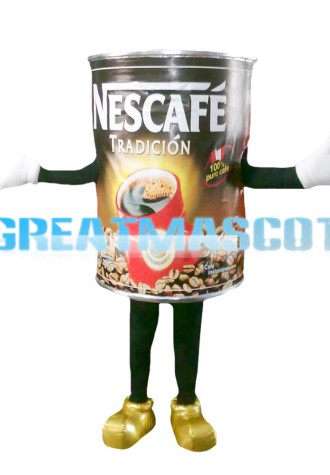 Coffee Beans Jar Mascot Costume