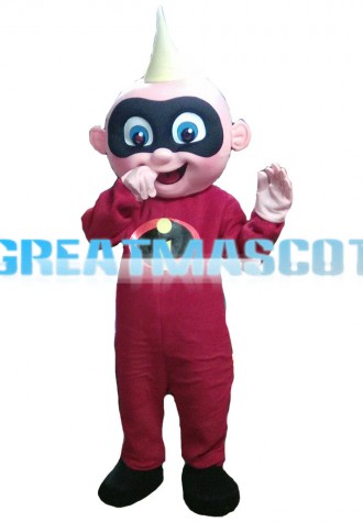 Little Superman John Jackson Parr Mascot Costume