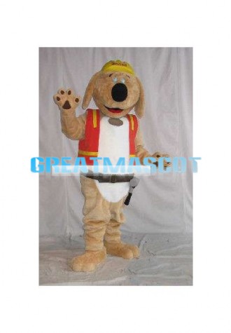 Lovely Scout the Dog Mascot Adult Costume 