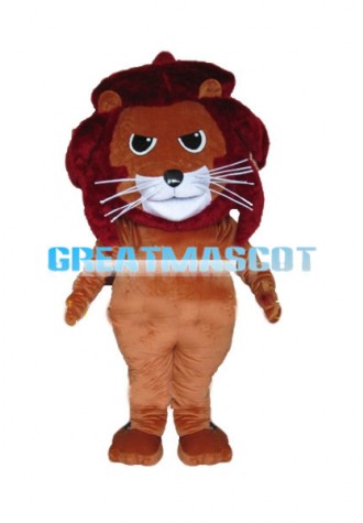 Angry African Lion Cartoon Mascot Costume
