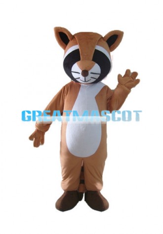 Cartoon Brown Raccoon Mascot Costume For Adult