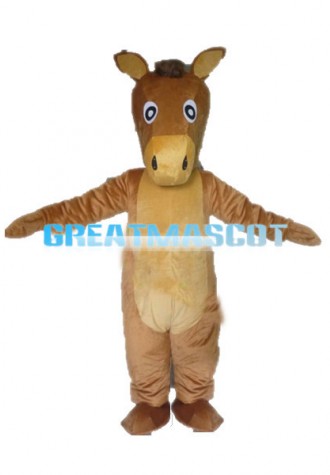 Little Brown Horse Lightweight Mascot Costume 