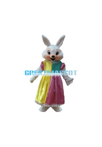 Mrs. Easter Bunny Mascot Costume 
