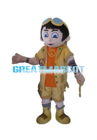 Explorer Boy Mascot Costume