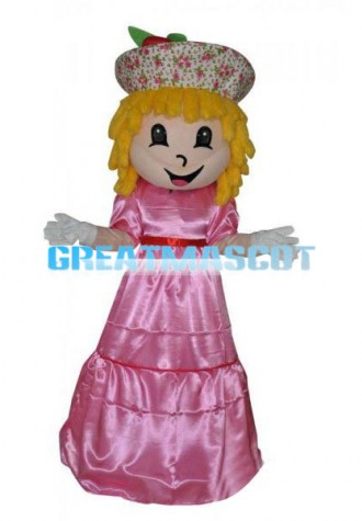 Beautiful Girl Mascot Costume  