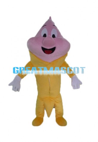 Adult Cartoon Strawberry Ice Cream Cone Lightweight Mascot Costume 