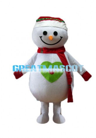 Christmas Snowman Mascot Costume For Adult