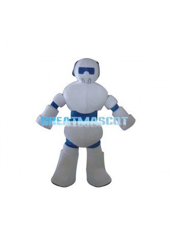 White Robot Mascot Costume