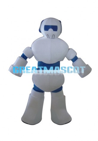 White Robot Mascot Costume