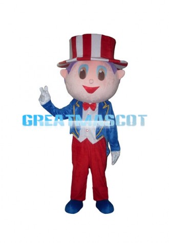 American Man Mascot Costume