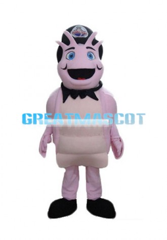 Adult Cartoon Pink Snail Mascot Costume