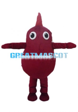 Cute Red Potato Cartoon Mascot Costume