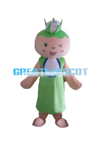 Lovely Cotton Boy Cartoon Mascot Costume