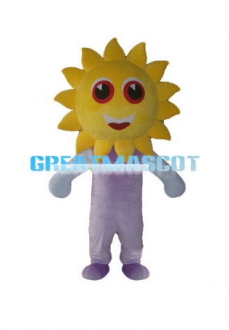 Cartoon Sun Man Mascot Costume