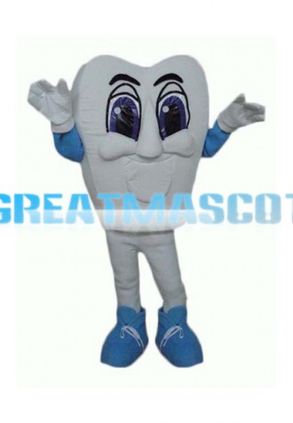 Cartoon Tooth Mascot Adult Costume 