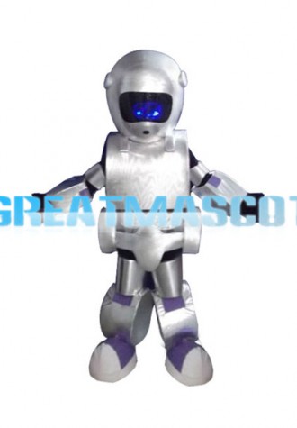Silver Robot Mascot Costume