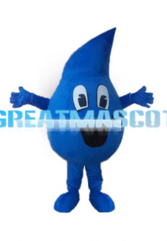Adult Cartoon Blue Water Drop Lightweight Mascot Costume