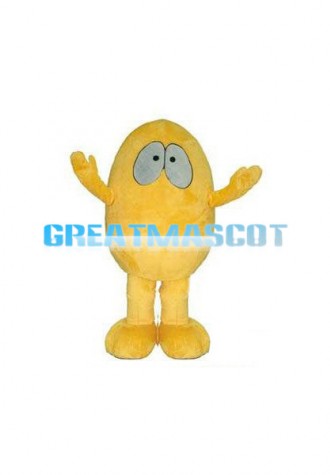Adult Size Cartoon Yellow Bean Lightweight Mascot Costume