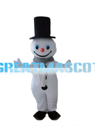Gentleman Snowman Mascot Costume