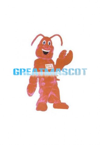 Cartoon Red Lobster Mascot Adult Costume