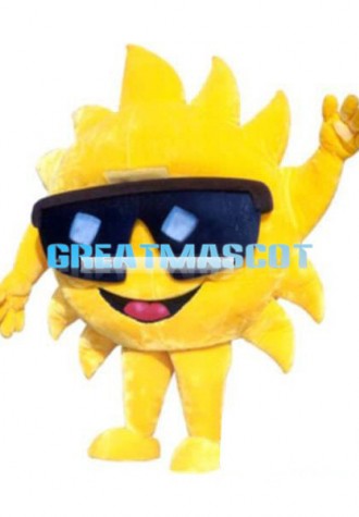 Cool Cartoon Sun Lightweight Mascot Adult Costume