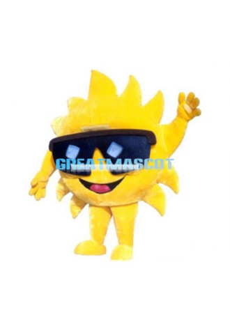 Cool Cartoon Sun Lightweight Mascot Adult Costume