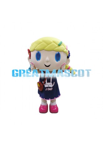 Adult Size Pretty Little Girl Mascot Costume