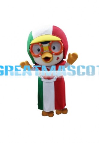 Adventurous Pororo the Little Penguin Mascot Adult Costume