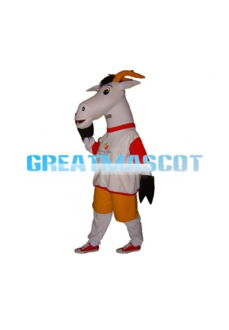 White Sheep With Long Face Mascot Adult Costume