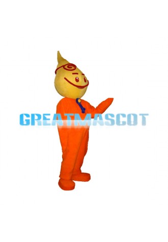 Yellow Water Drop Cartoon Mascot Adult Costume