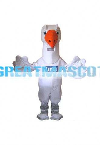 Big White Pigeon Mascot Adult Costume