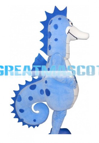 MOSiRuGdańsk the Blue Seahorse Mascot Costume 