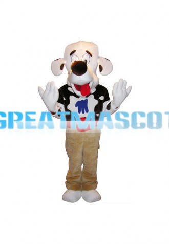 Adult Size Cute Dalmatian Mascot Animal Fancy Dress Costume