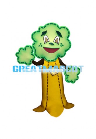 Adult Cartoon Tree Mascot Adult Costume 