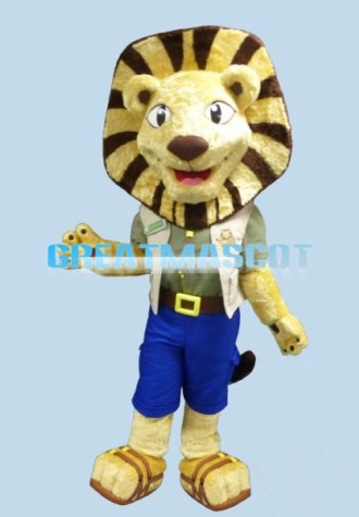 Folly Lion Mascot Adult Costume 