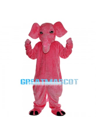 Whole Pink Lovely Elephant Mascot Costume