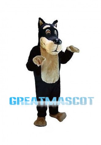 Honest Black Wolf Mascot Costume