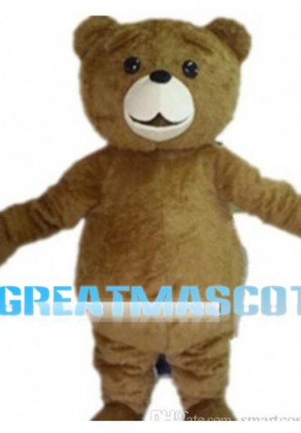 Simple Little Brown Bear Mascot Costume
