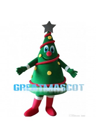 Christmas Tree With Lantern Mascot Costume