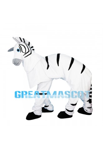 Realistic Adult Zebra Mascot Costume