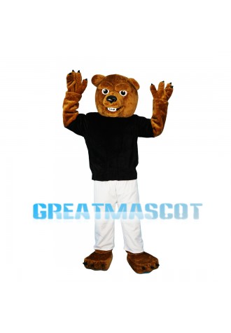 Wild Brown Bear With Set Mascot Costume