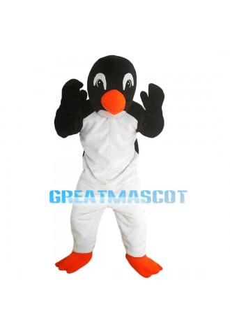 Slim Tall Adult Penguin Mascot Costume