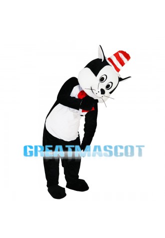 Circus Cat With Red Cravat Mascot Costume