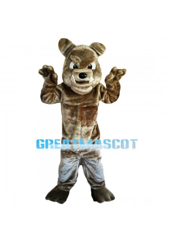 Fierce Dog Showing Sharp Tooth Mascot Costume