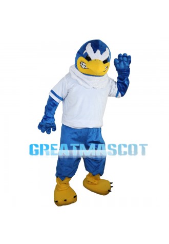 Irritable Blue Eagle Mascot Costume