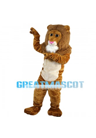 Fancy Lion With Bushy Mane Mascot Costume