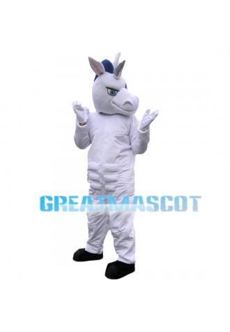 Running Horse With Blue Tail Mascot Costume