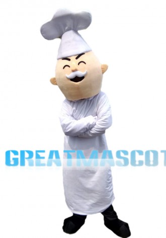 Experienced Old Chef Mascot Costume